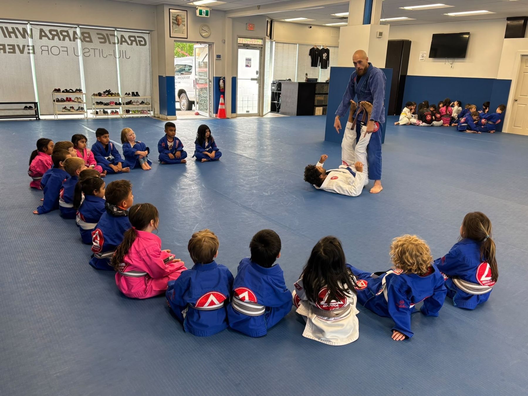 Kids class at Gracie Barra White Rock